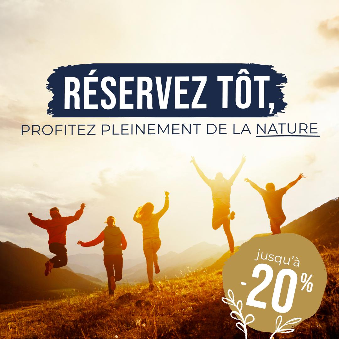 Réservez en janvier : -20% sur 2026