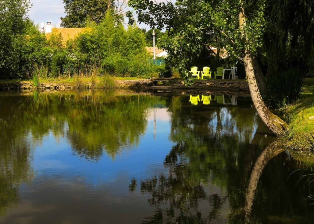 étang de pêche du camping parc de la greve