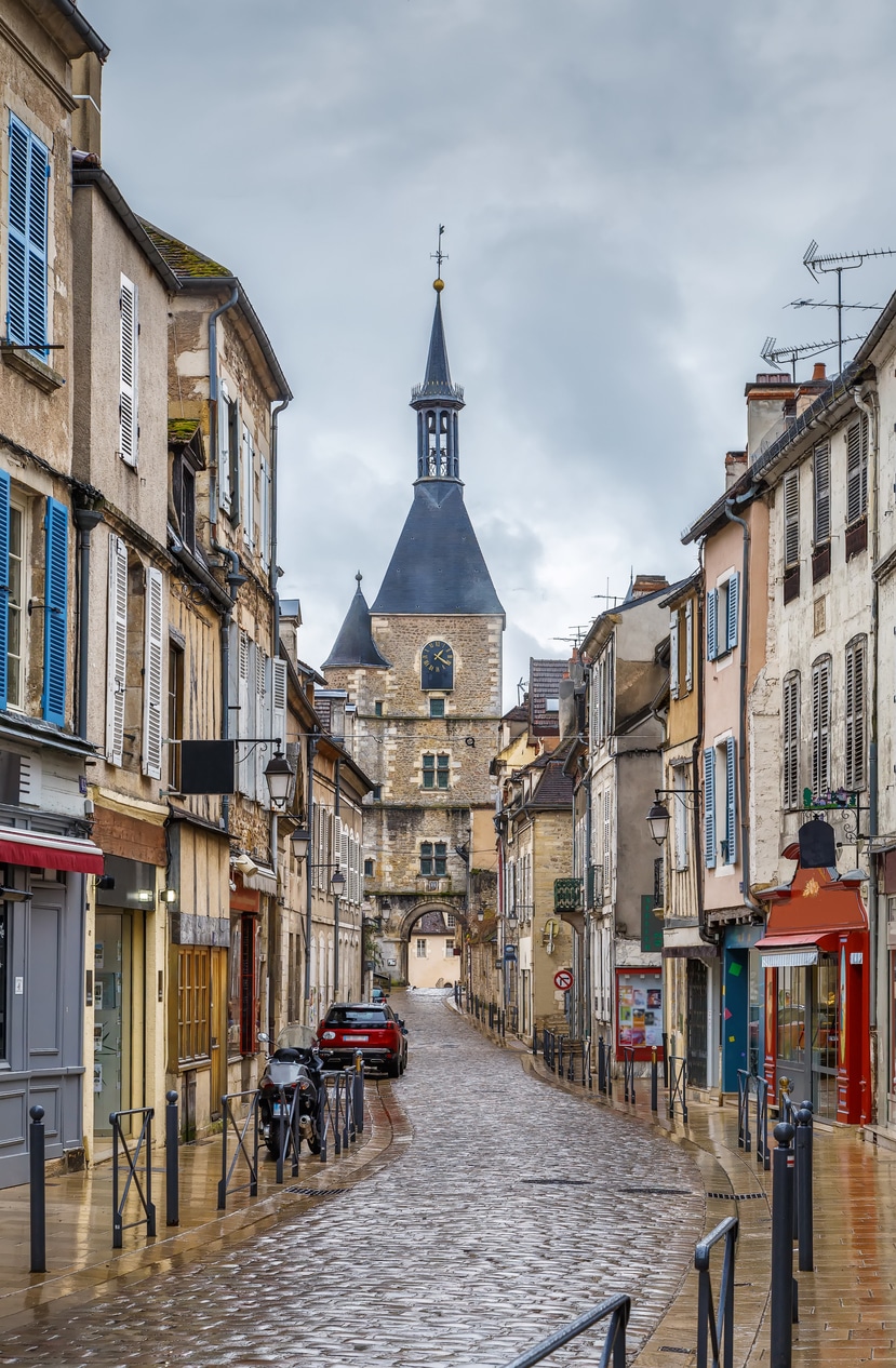 Street in Avallon, France