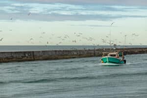 Bateau de pêche typique de Saint Gilles Croix de Vie en Vendée