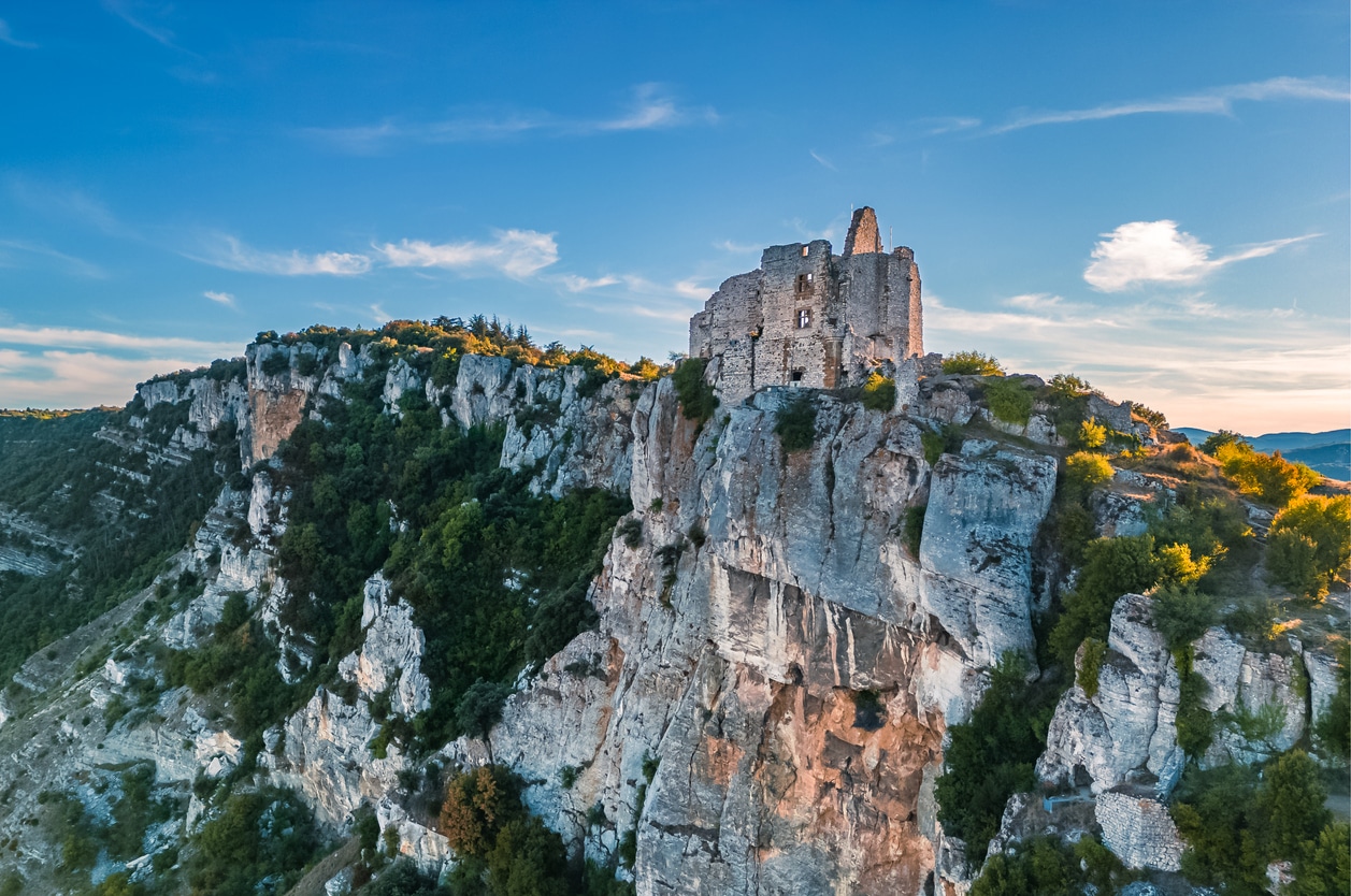 Château de Crussol dans la commune de Saint Peray