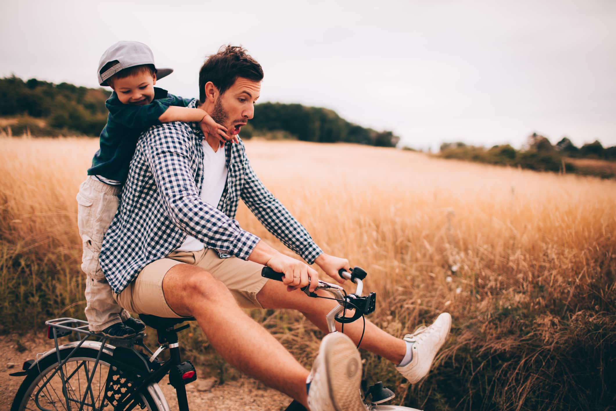 Biking with my dad