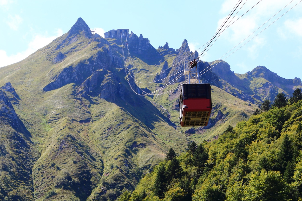 téléphérique Puy de Sancy dans le massif de Sancy en Auvergne