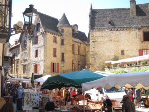 marché artisanal de Sarlat, Perigord, France