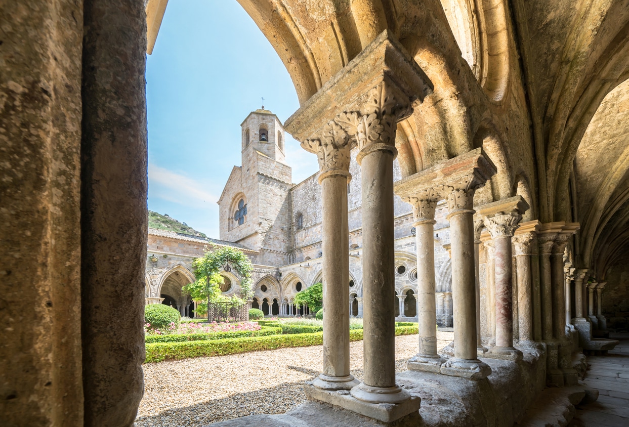 Vue intérieur de l'Abbaye de Fontfroide