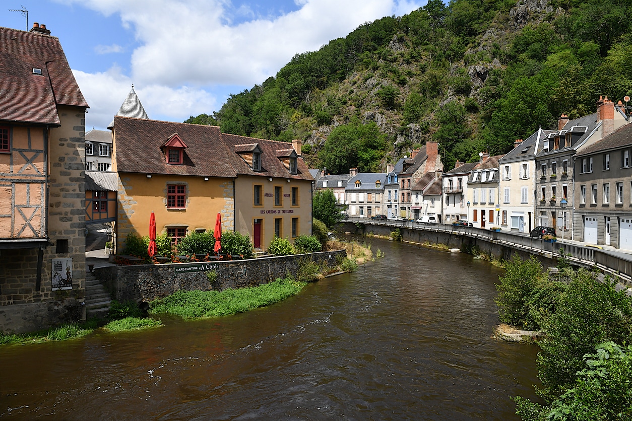 La ville médiévale d'Aubusson dans la Creuse