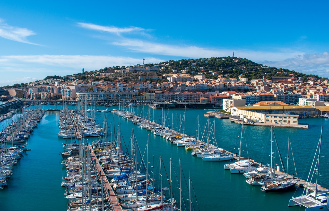 Ville de Stet dans l'herault Mont Saint Clair