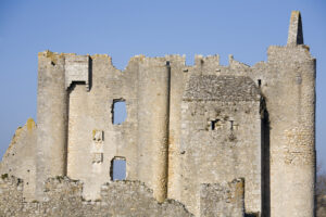 castle ruins of Angles sur l'Anglin, France