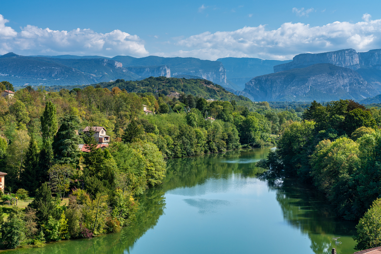 Saint Nazaire en Royans in the Auvergne Rhone Alpes region in France